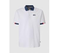 Pepe Jeans Poloshirt in Weiß - Größe M | Herren Plussize