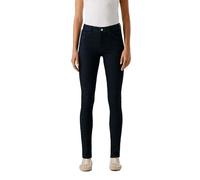 Skinny-fit-Jeans PEPE JEANS "skinny fit jeans SKINNY JEANS MW REGENT", Damen, Gr. 29, Länge 30, clean schwarz indigo, 93% Baumwolle, 6% Polyester, 1% Elasthan, Jeans (30898653-29) clean schwarz indigo