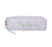 Pepe Jeans Renata Federmäppchen, Violett, 22 x 7 x 3 cm, Polyester, von Joumma Bags, dunkelviolett, Talla única, Federmäppchen