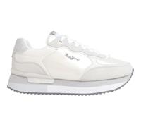 Pepe Jeans Rusper Shine weiße Lederturnschuhe