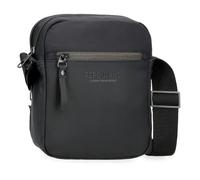 Pepe Jeans Sail up Umhängetasche mit Zwei Fächern, Schwarz, 17 x 22 x 7,5 cm, Polyester und PU von Joumma Bags, Schwarz, Talla única, Umhängetasche mit Zwei Fächern