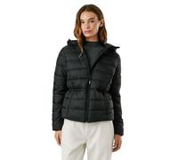 Steppjacke PEPE JEANS "SALLY SHORT", Damen, Gr. M, schwarz, Web, Obermaterial: 100% Polyamid, unifarben, casual, tailliert, Langarm, Jacken, tailliert, mit verstellbarem Kordelzug (12049942-M) schwarz