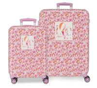 Pepe Jeans Sandra Schulrucksack, rosa, Verstellbare Schulterriemen für bequemes Tragen, Verschiedene Fächer, von Joumma Bags