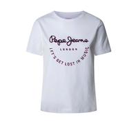 Pepe Jeans T-Shirt mit Label-Print Modell 'RUMER' in Weiss, Größe XL