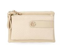 Pepe Jeans Sprig Brieftaschen, Geldbörsen, Geldbörsen, Casual, aus PU-Leder, von Joumma Bags, beige, Talla única, Geldbörse