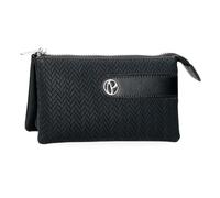 Pepe Jeans Sprig Geldbörse mit DREI Fächern, Schwarz, 17,5 x 9,5 x 2 cm, Kunstleder von Joumma Bags, Schwarz, Talla única, Geldbörse mit DREI Fächern