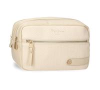 Pepe Jeans Sprig Kulturbeutel, Beige, 26 x 16 x 12 cm, Kunstleder von Joumma Bags, Beige, Talla única, Kosmetiktasche