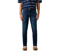 Tapered-fit-Jeans PEPE JEANS "STANLEY", Herren, Gr. 31, Länge 32, blau (blau deep), Denim/Jeans, Obermaterial: 96% Baumwolle, 3% Polyester, 1% Elasthan, gerade, unten schmal lang, Jeans (29341539-31)