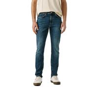 Relax-fit-Jeans PEPE JEANS "Jeans mit entspannter Passform TAPERED JEANS STANLEY", Herren, Gr. 33, Länge 32, blau (faded schwarz mocha, hw8), 99% Baumwolle, 1% Elasthan, Jeans (92007839-33) faded schw