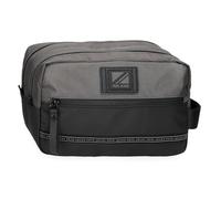 Pepe Jeans Stratford Kulturbeutel, zwei Fächer, anpassbar, Grau, 26 x 16 x 12 cm, Polyester, grau, Talla única, Kulturbeutel mit zwei Fächern, anpassbar