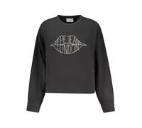 Sweatshirt PEPE JEANS "BERNIS", Damen, Gr. L, 999schwarz, Sweatware, Obermaterial: 85% Baumwolle, 15% Polyester, normal, Rundhals, Rippbündchen, Sweatshirts Sweatshirt, mit Rundhals, bestickt (6404322