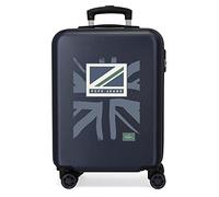 Pepe Jeans Tom Medium Blue 46 x 65 x 23 cm Hard ABS Zahlenschloss Seite 56 L 3,2 kg 4 Rollen, blau, Einheitsgröße, Koffer