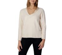 Pepe Jeans V-Ausschnitt Pullover Damen Herbst/Winter Weiß - Größe: XS