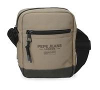Pepe Jeans Waltford Umhängetasche klein, Beige, 15 x 19,5 x 6 cm, Polyester mit Details aus Kunstleder von Joumma Bags