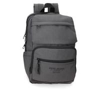 Pepe Jeans Waltford Rucksack für Laptop, 33,8 cm (13,3 Zoll), grau, 25 x 37 x 10 cm, Kunstleder und Polyester von Joumma Bags