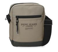 Pepe Jeans Waltford Umhängetasche mittelgroß, Beige, 17 x 22 x 6 cm, Polyester, mit Details aus Kunstleder von Joumma Bags