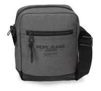 Pepe Jeans Waltford Umhängetasche mittelgroß, grau, 17 x 22 x 6 cm, Kunstleder und Polyester von Joumma Bags