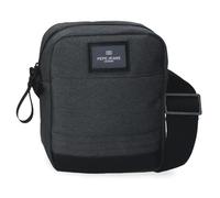 Pepe Jeans Whitton Umhängetasche klein, schwarz, 15 x 19,5 x 6 cm, Kunstleder und Polyester von Joumma Bags