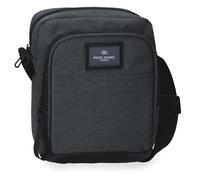 Pepe Jeans Whitton Umhängetasche mittelgroß, Schwarz, 17 x 22 x 8 cm, Kunstleder und Polyester von Joumma Bags