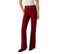 Pepe Jeans Willa Corduroy Hose, High Waist Flare, Rot (Merlot Red), 27 W/32 L, Damen, Rot (Merlot Red), 27W x 32L