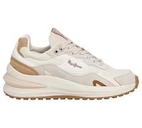 Pepe Jeans Winslow Fierce W Sneaker für Damen, Beige (Ecru White), 39 EU, Beige Ecru White, 6 UK