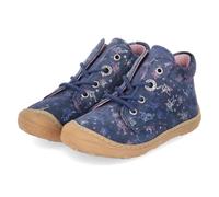 Lauflernschuh PEPINO BY RICOSTA "DOTS, WMS: mittel", Baby, Gr. 24, blau, Leder, Schuhe Lauflernschuh, Schnürschuh m. Weiten-Meßsystem, Leder, Größenschablone zum Download (41515333-24) blau