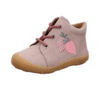 Lauflernschuh PEPINO BY RICOSTA "MECKI WMS: mittel", Kinder, Gr. 18, rosa, Nubukleder, bestickt, casual, Schuhe, Schnürschuh mit Lederinnenausstattung, Größenschablone zum Download (10786026-18) rosa