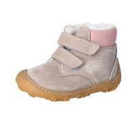 RICOSTA Mädchen Stiefel NICO, Baby und Kleinkinder Lauflernschuhe, Weite: Weit, terracare,Barfuß-Schuh, wasserdicht, Booties, kies/rosa (650), 21 EU