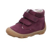 RICOSTA Mädchen Stiefel NICO, Baby und Kleinkinder Lauflernschuhe, Weite: Weit, terracare,Barfuß-Schuh, Klettstiefel, Pflaume (380), 21 EU