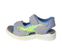 RICOSTA Jungen Sandalen Saurus, Kinder Sommerschuhe, Weite: Mittel, Blinklicht, Freizeitschuhe, offene Schuhe, Strandschuhe, Graphit/Azur (450), 34 EU