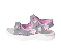 RICOSTA Mädchen Sandalen Carmen, Kinder Sommerschuhe, Klettverschluss, Freizeitschuhe, offene Schuhe, Strandschuhe, Graphit/rosada (450), 32 EU