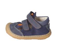 Ricosta Pepino Halbschuhe Ebi – Klett, Leder/Textil, Weite Weit, lose Einlage – Blau Gr. 26 EU