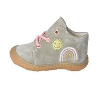 RICOSTA Mädchen Stiefel MECKI, Baby und Kleinkinder Lauflernschuhe, Weite: MITTEL, lose Einlage, terracare, eukalyptus/Regenbogen (530), 22 EU