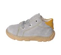 Ricosta Jungen Stiefel ZUMA Leder Grau/Gelb Weite Mittel Größe 23 EU