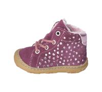 RICOSTA Baby Mädchen Stiefel GEORGINA,Kinder Lauflernschuhe,WMS:Mittel,lose Einlage,schnürstiefel,booties,leder,merlot (380),22 EU
