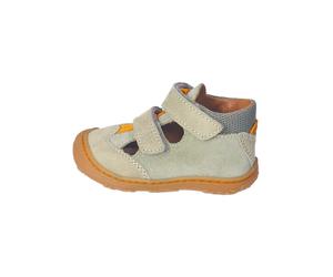 PEPINO Leder-Halbsandalen "Ebi" in Khaki - Größe 25 | Kindersandalen