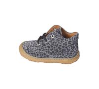 RICOSTA Mädchen Stiefel DOTS, Baby und Kleinkinder Lauflernschuhe, Weite: Mittel, lose Einlage, schnürstiefel, Booties, Leder, Carbon (490), 19 EU