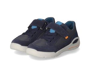 Pepino Low Sneaker EDDO - Gr. 33 - Blau - Leder & Textil