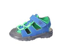 PEPINO Ricosta Jungen Sandalen Gery,Kinderschuhe,WMS:Mittel,waschbar,Outdoorsandalen,Halbschuhe,Klettverschluss,Azur/Neongreen (150),20 EU