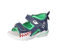PEPINO Ricosta Jungen Sandalen SHARKI,Kinderschuhe,WMS:Mittel,offene Schuhe,Strandschuhe,Outdoorsandalen,Kids,Nautic/neongrün (170),23 EU