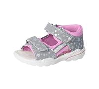 PEPINO Ricosta Mädchen Sandalen KAIA,Kinderschuhe,WMS:Mittel,Sommerschuhe,Freizeitschuhe,offene Schuhe,Graphit/rosada (450),23 EU