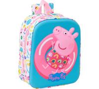 Peppa Pig 3D-Kindergartenrucksack für Kinder - Vorschulrucksack mit Relief für Jungen und Mädchen - Kindergartenrucksack mit lustigem und originellem