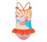 Peppa Pig Badeanzug für Mädchen, gestreift, Orange, Orange, 4-5 Jahre