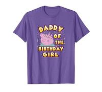 Peppa Pig Daddy of The Alles Gute zum Geburtstag Girl T-Shirt, Herren, Heidekrautlila, XL