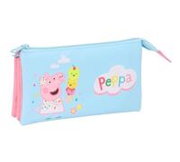 Peppa Pig Federmäppchen für Kinder, ideal für Kinder im Schulalter, bequem und vielseitig, Qualität und Widerstandsfähigkeit, 22 x 3 x 12 cm