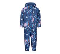 Peppa Pig George Pig Jungen Pfützenanzug mit Kapuze und Fleecefutter, Regenanzug, Regenoverall, George, 12-18 Monate: 86cm, Blau