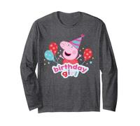 Peppa Pig Happy Birthday Girl Special Day Party Klassischer Spaß Langarmshirt