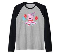 Peppa Pig Happy Birthday Girl zum besonderen Tag, Partyspaß, Klassiker Raglan