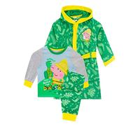 Peppa Pig Jungen George Pig Morgenmantel und Pyjama Set Grün 128