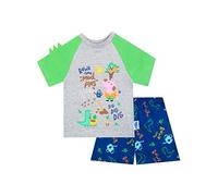 Peppa Pig Jungen Schlafanzug kurz George Pig Grau 110